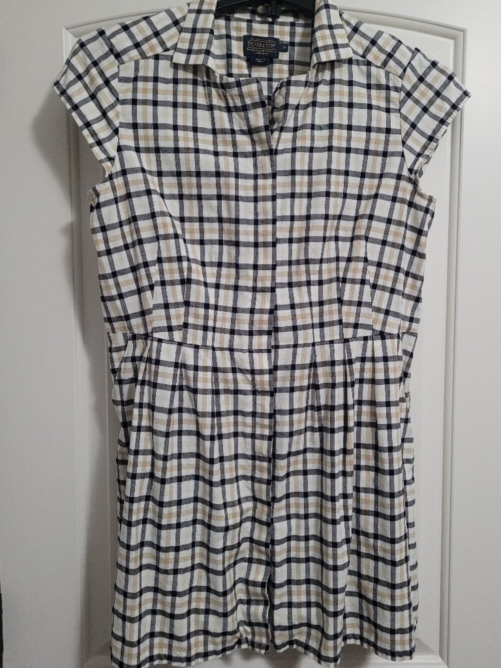 Pendleton Plaid Womens Long Top Size 12 New Condition